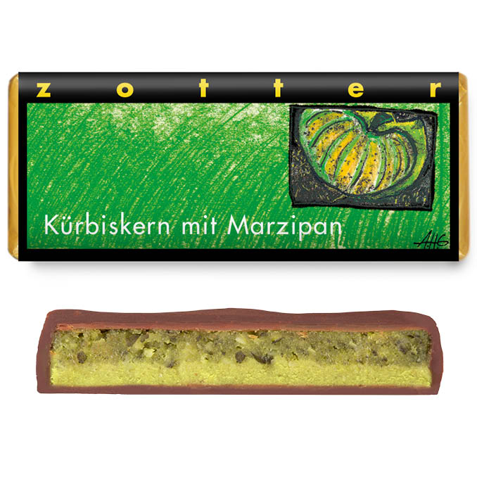 Kürbiskern mit Marzipan